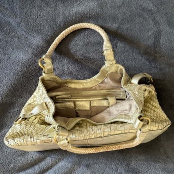 Cole Haan Gold Woven Leather bag - Picture 5 of 7